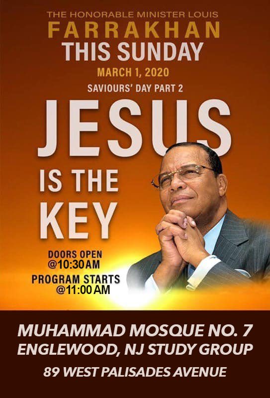 ahafeezm's tweet photo. HARLEM • BROOKLYN • ENGLEWOOD, NJ ~ Join us and be My/Our Guest Sunday in 3 Locations in the NYC Area for PART 2 of Minister Farrakhan’s Inspiring and Powerful Message from Saviours’ Day 2020 #bestsdever #SD2020 #Farrakhan @HiphopTC @RMFinalCall @CarlosMuhammad1 @PeliKEN_Fly https://t.co/dEJXbTXD8Q