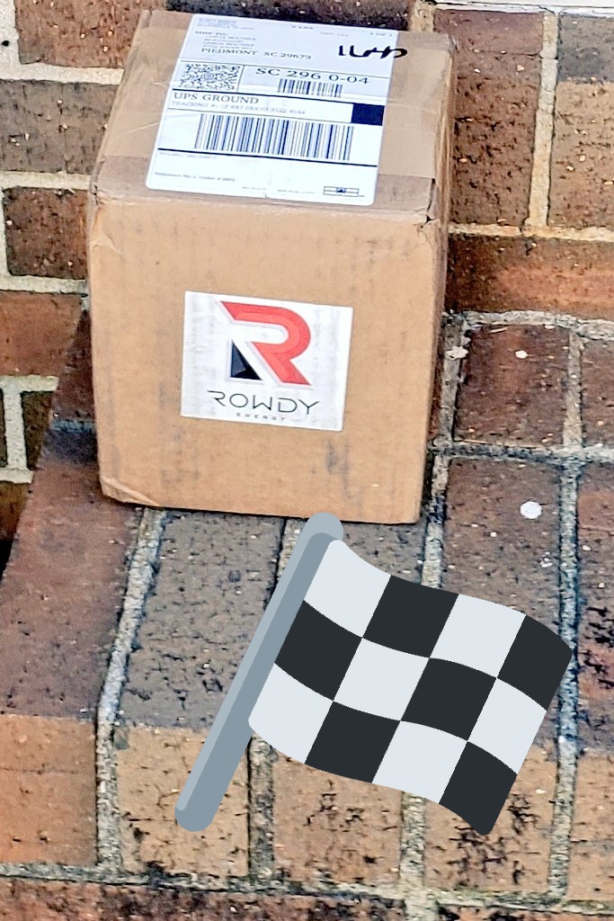 chriswaters34's tweet photo. came home to this gem on the doorstep, thanks @Rowdyenergy. Can't wait to try the champion of energy drinks and rock the new shirt https://t.co/BbxsaPCqWu