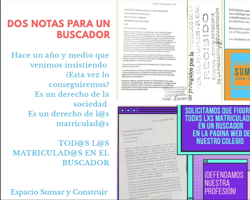 SumaryConstruir's tweet photo. Un derecho de l@s matriculad@s psicólog@s. 👩🏽‍🎓👨🏽‍🎓
Un derecho de la comunidad.🤱👨‍👨‍👧‍👧👨‍👩‍👧👩‍👩‍👧‍👧👨‍👧‍👧 .
#sumaryconstruir #UnaConvocatoriaEtica 
#psi #Psico #psicología https://t.co/OLJjwXp4vZ