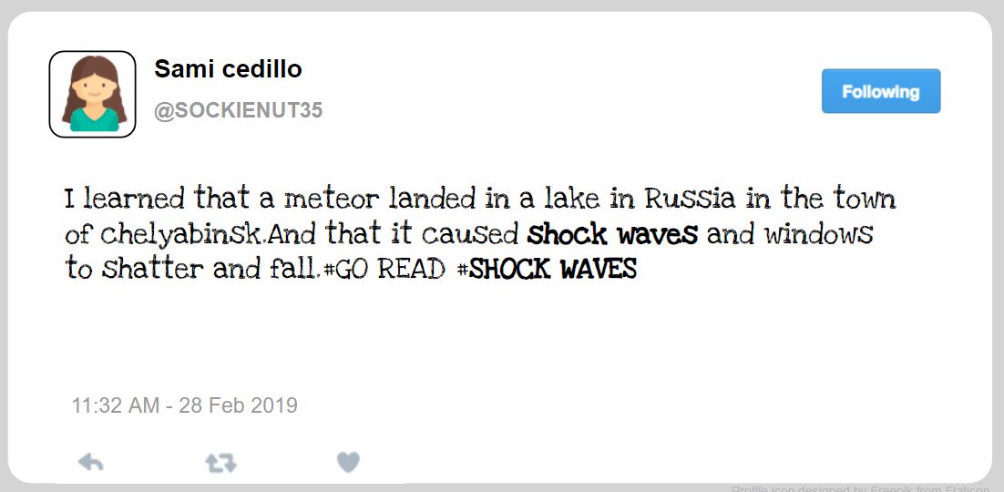 Using <a href="/googleslides/">Free Google Slides</a> templates students in Mrs. Ziller's 5th-grade class demonstrated their #knowledgeconstructor skills with Tweet-like messages <a href="/APascoEdTech/">Anne Pasco, CETL</a> @melissajohara #DLDay @googleforedu