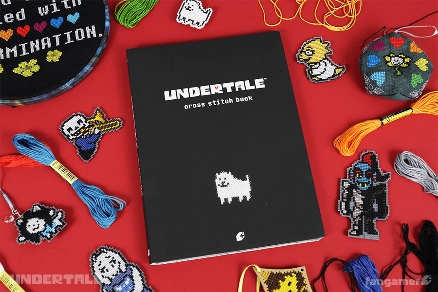Fangamer's tweet photo. The UNDERTALE cross stitch kit is back in stock! It goes perfectly with—you will be surprised to learn—our UNDERTALE cross stitch book. 

On sale now: https://t.co/SW1WtSe09H https://t.co/ed2yQFLJpP