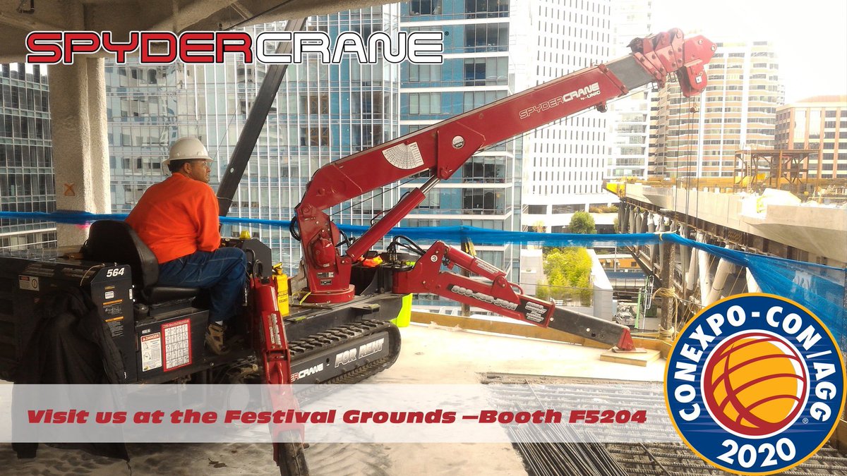 Come see #SPYDERCRANE &amp; #furukawaunic at <a href="/conexpoconagg/">CONEXPO-CON/AGG</a> at booth F5204!