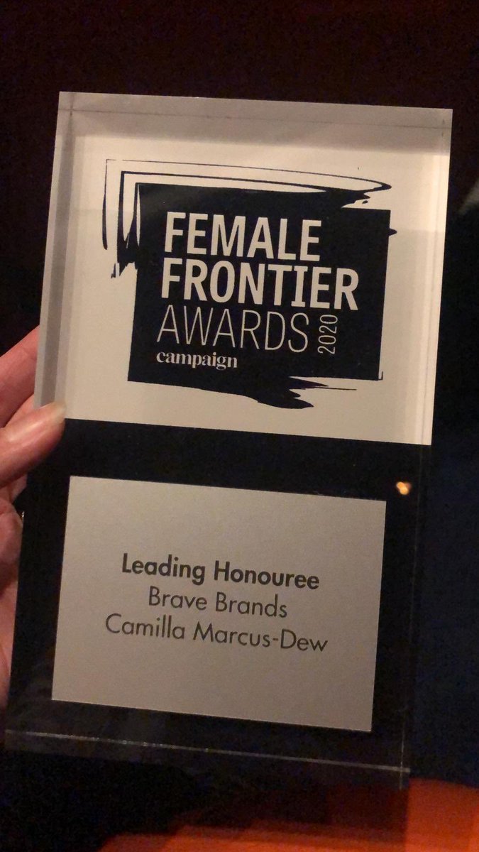Huge congrats to our @Cam_SocEnt who is Leading Honouree in tonight’s <a href="/Campaignmag/">Campaign</a> @FemaleFrontiers #BraveBrands category for <a href="/Beco_UK/">BECO.</a> &amp; #StealOurStaff with <a href="/TBWALONDON/">TBWA\London</a> #SocEnt #DisabilityInclusion A brilliant achievement. beco.uk