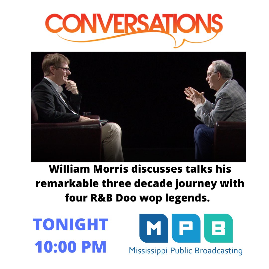 WmMorrisAuthor's tweet photo. Tune in for Conversations TONIGHT at 10 pm for lively interview with host Marshall Ramsey and author William Morris. Or watch now https://t.co/z54r2782Um https://t.co/yYEJmcunpg