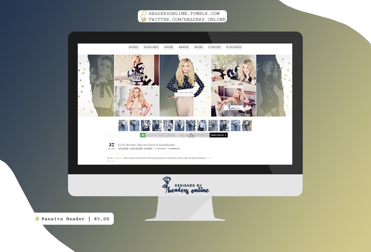 Headers_Online's tweet photo. ● Completed Header Request // #HilaryDuff Daily // Check it out! https://t.co/lwEuuF7i5R #header #graphicdesign #fansiteheader https://t.co/B32xRpC9Ul