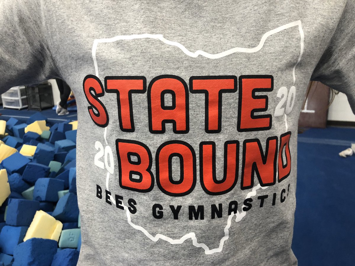 BeesGymnastics's tweet photo. Huge S/O to @ClearLasik in Brecksville for purchasing the girls their state bound shirts &amp; embracing our #2020Vision we thank you for your support! https://t.co/ELoVsTtDOX