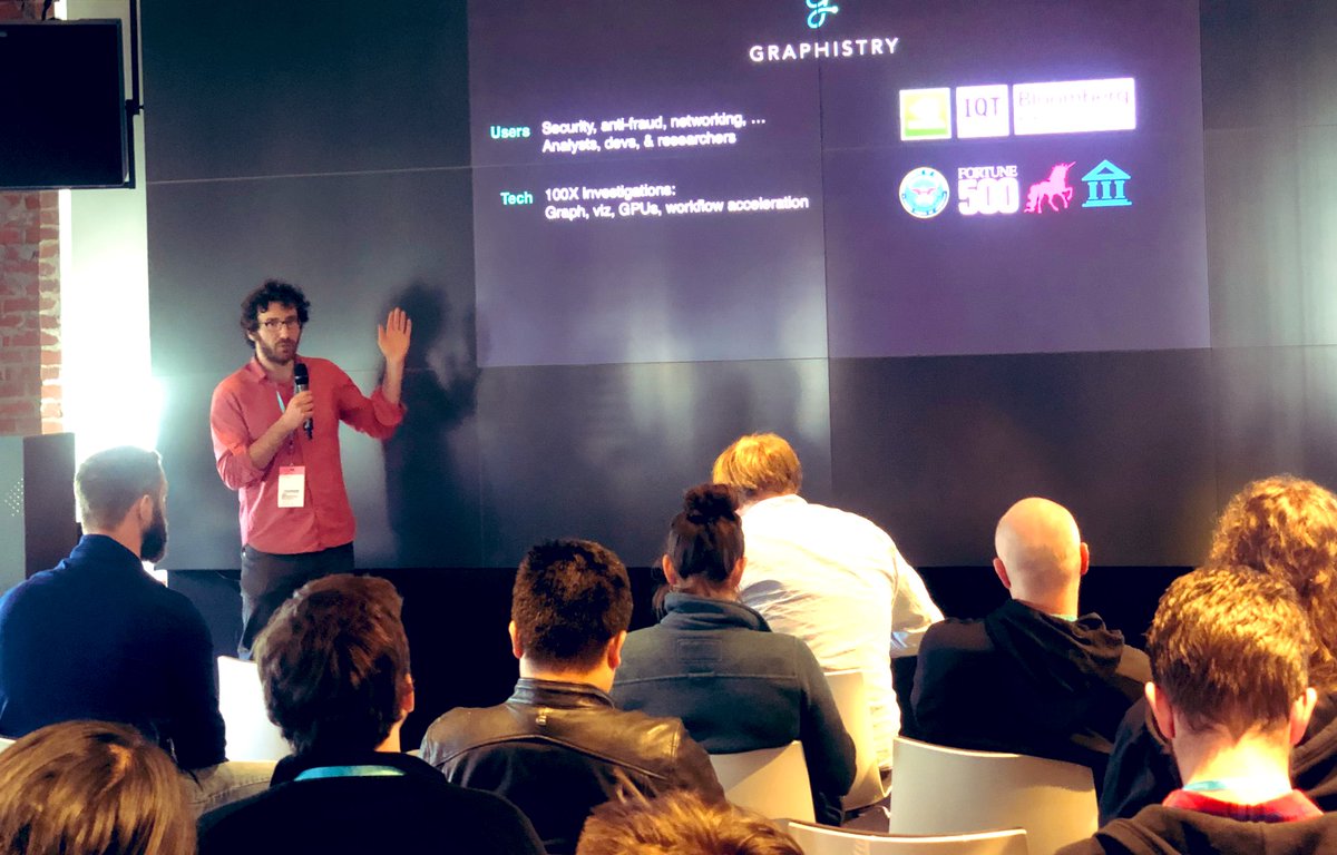 raffaelmarty's tweet image. Graph the planet - finally made it to the conference - just in time to see Leo’s talk (@Graphistry) #graph #graphtheplanet #rsac