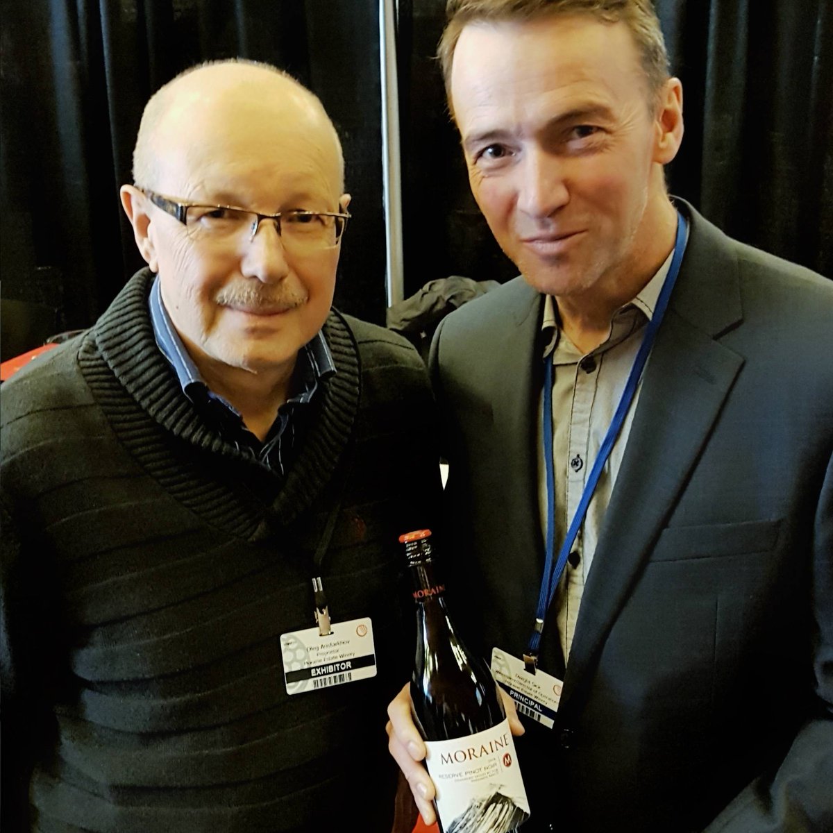 Oleg and Dwight are on site at #VanWineFest, join us at the trade tasting now until 5 to visit, learn, and sample. 

#VIWF #MoraineWinery