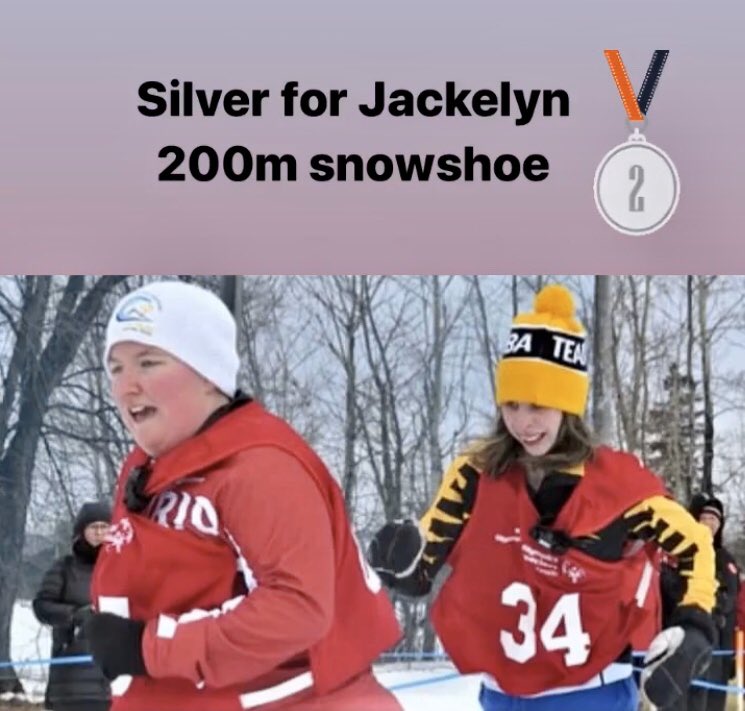 Congratulations to Jacklyn has she won a silver medal in the 200m in snowshoeing 👏🏻🥈
#snowshoeing #silvermedal #Congratulations #specialolympics #wintergames2020 #thunderbay #northbay 
<a href="/SOOntario/">Special Olympics Ontario</a> @TheMoose1063 <a href="/yourtvnorthbay/">yourTV North Bay</a> @1019rock <a href="/kissnorthbay/">KiSS North Bay</a>
