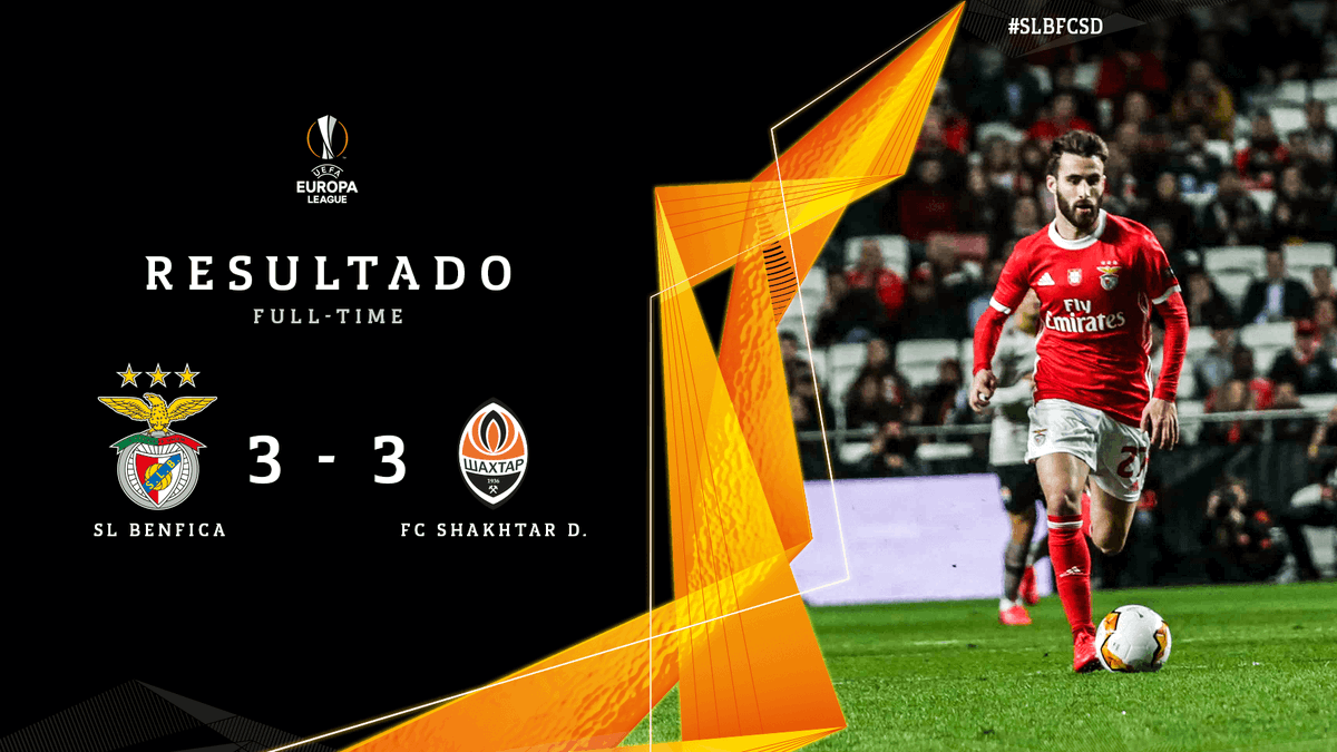 SLBenfica's tweet photo. @rafa18oficial #SLBFCSD | ⏹ Termina o encontro. | Game Hub ➡ https://t.co/sM0QV3rs4E #UEL https://t.co/0cJS4FWY3d
