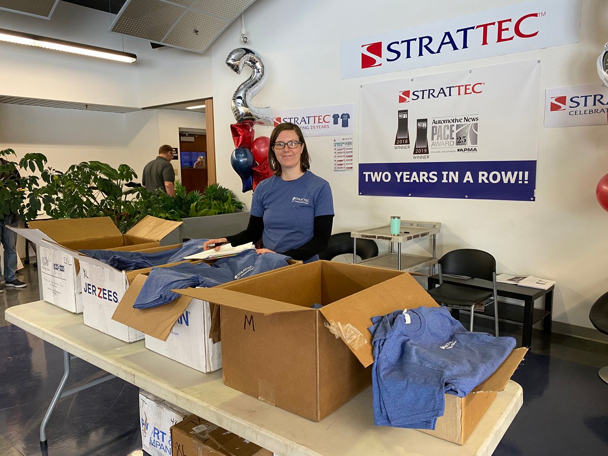 STRATTEC's tweet image. We had a great time celebrating the 25th anniversary of STRATTEC today during lunch. We can’t wait for the many years to come 🥳 #STRATTEC #25years #Anniversary #Celebration