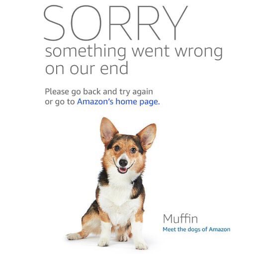 JessSlaughter_'s tweet image. I just found out that my TL’s dog is THE Amazon “something went wrong” dog, Muffin is a STAR
