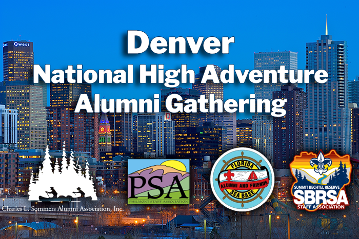 TripleCrownBSA's tweet photo. Are you an alumni or friend of Northern Tier, Philmont, Sea Base, or The Summit?

Join us for an event in Denver on Saturday, March 28. RSVP at https://t.co/7hNVsKI9ex https://t.co/MFni9ztEwW