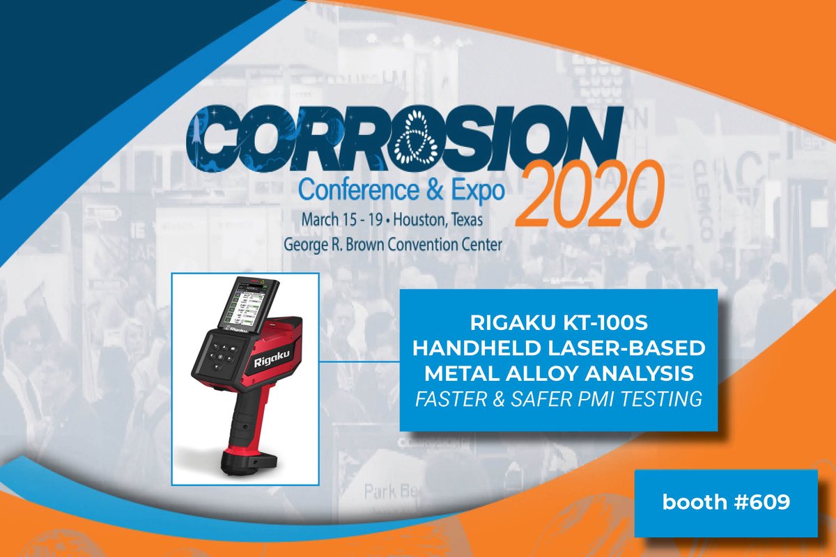 RigakuAnalytic's tweet image. #CORROSION2020 #PMI #handheldLIBS #Rigaku #metalanalysis #pmitesting #api578 @NACEtweet