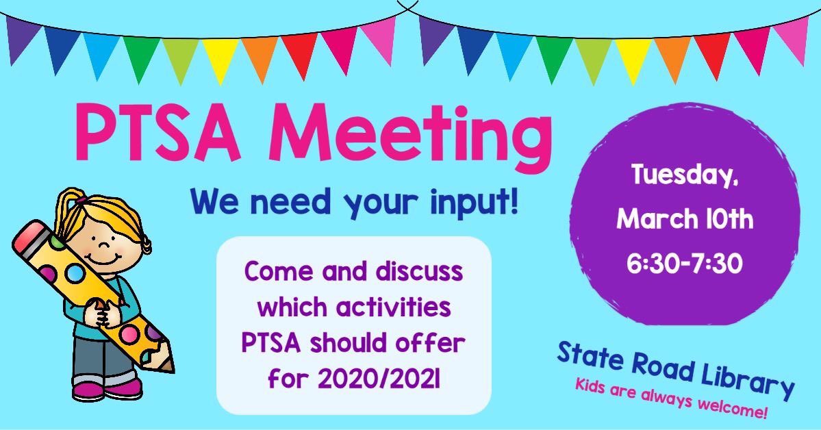 State Road PTSA (@ptsastateroad) on Twitter photo 