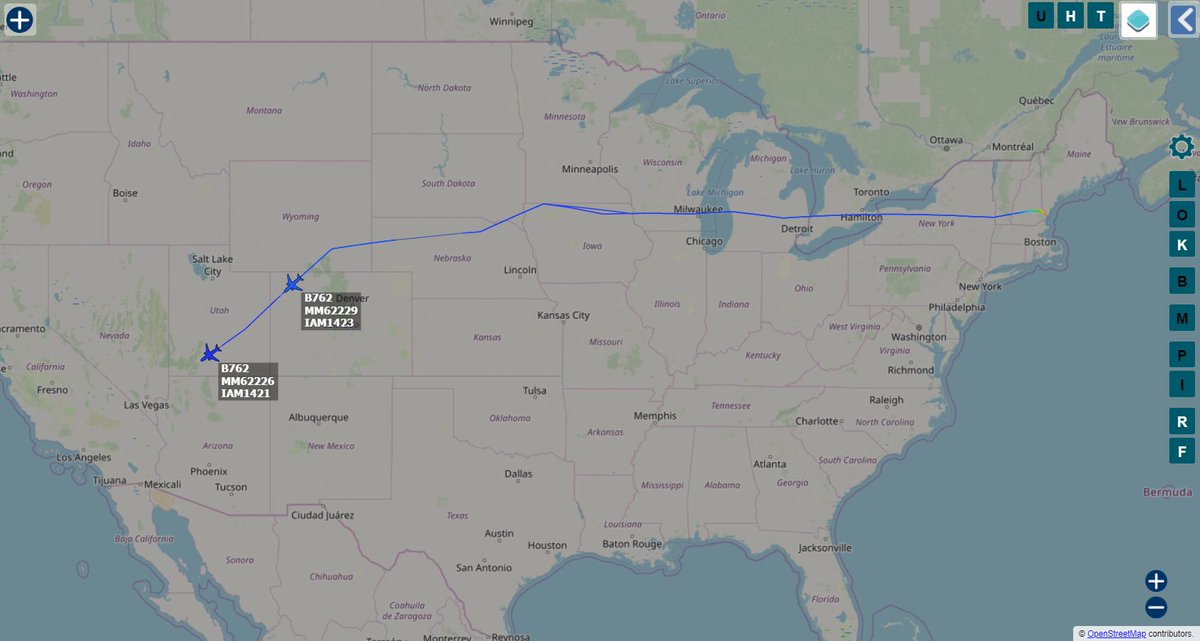 Andy007_SR_A's tweet photo. Italian Air Force 🇮🇹
MM62226 / #33FE7A / #IAM1421
MM62229 / #33FE92 / #IAM1423

x2 KC-767A's dragging - x6 F-2000's &amp; x2 F-35's
(Red Flag 20-2 participants)  

Pease ANGB > Nellis AFB https://t.co/GyEe9SWs6s
