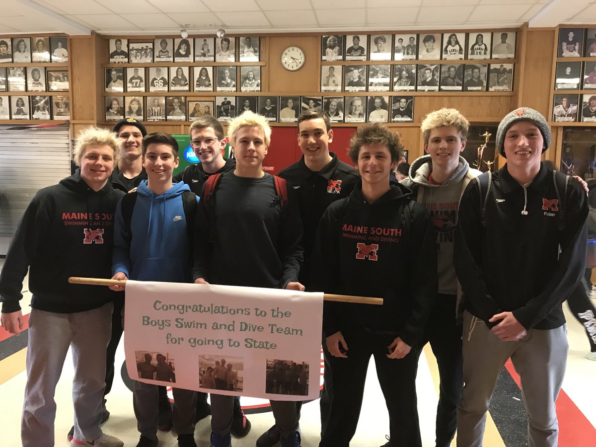 Good luck Maine South swimmers and divers at the state meet.