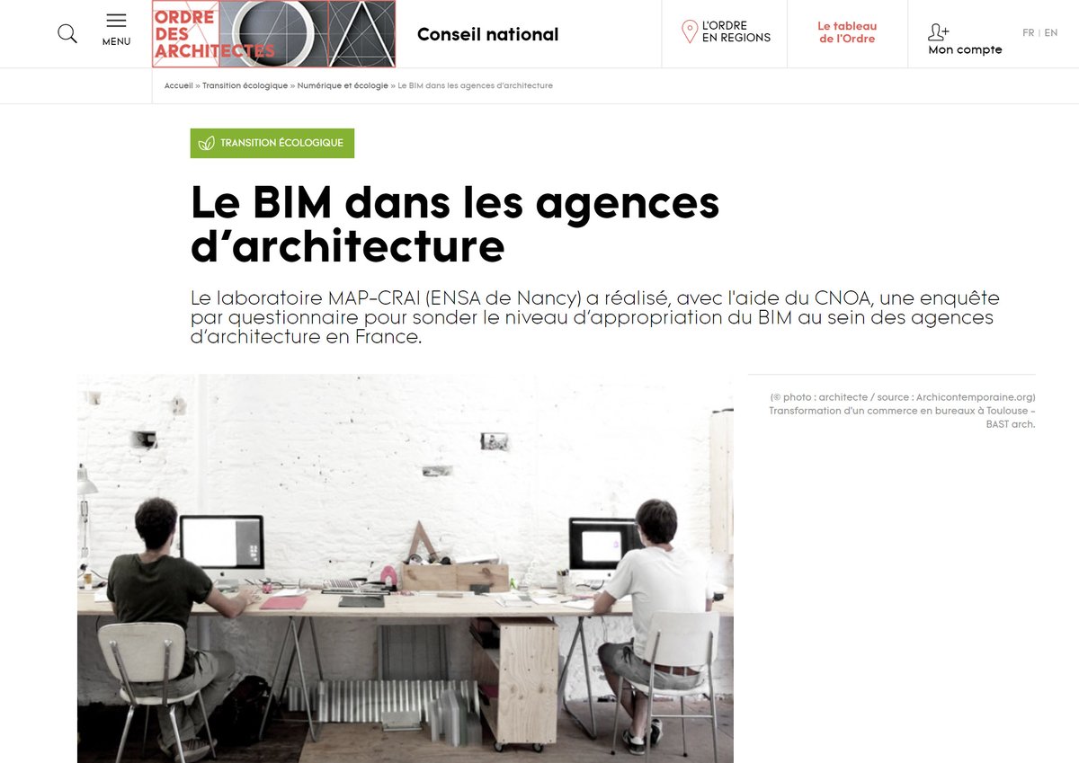 [Etude] Le #BIM dans les agences d'Architecture, une étude passionnante du laboratoire MAP-CRAI @ecolearchinancy à lire avec intérêt ! <a href="/Architectes_org/">Conseil national de l'Ordre des architectes</a>
autode.sk/384vegr