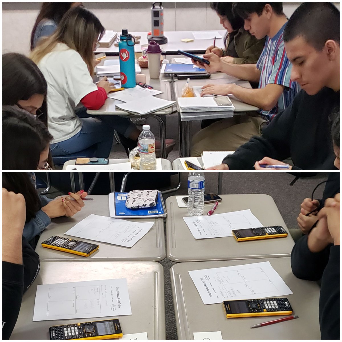 <a href="/jenAtKagan/">Jennifer I</a> <a href="/CitrusHillHawks/">Citrus Hill HS Hawks</a> @CitrusHill_IB Ss doing a #StructuredRoundTable for probability distribution review days 1 &amp; 2 #CHHS