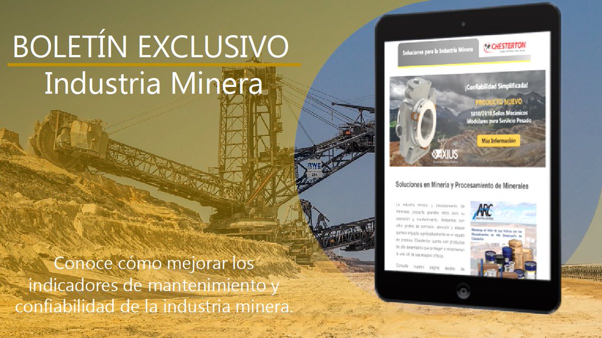 ChestertonLatam's tweet photo. Conoce soluciones para dispositivos de sellado de equipo rotatorio y estacionario, revestimientos industriales de alto desempeño y mucho más.
¡Inscríbete a nuestro boletín! https://t.co/VCsuLk9Nq0 https://t.co/Hz6mzksV9S