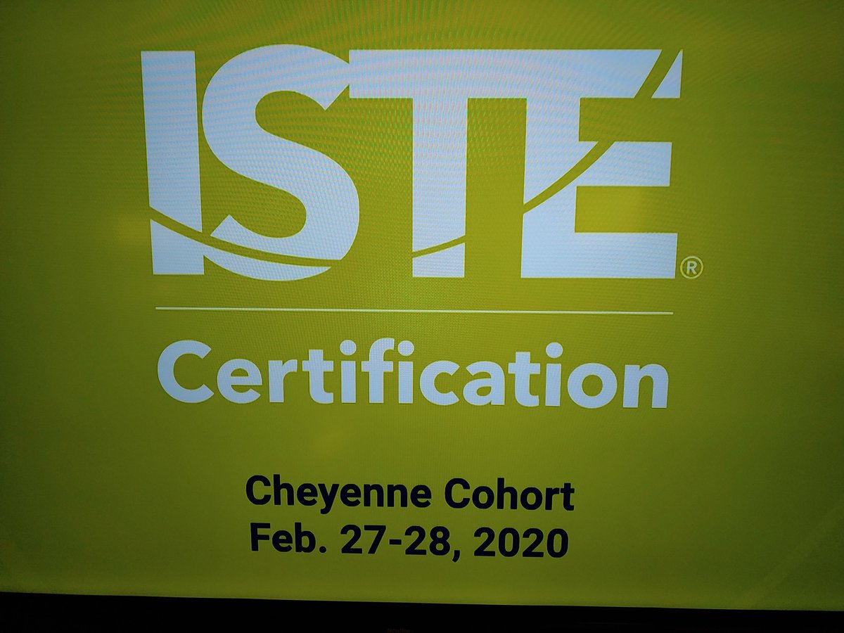 #WyoISTECert was kicked off today, #DLday2020 !! It's a great day for Wyoming educators with LeeAnn Lindsey and Anna Baralt leading them through #ISTECert!!