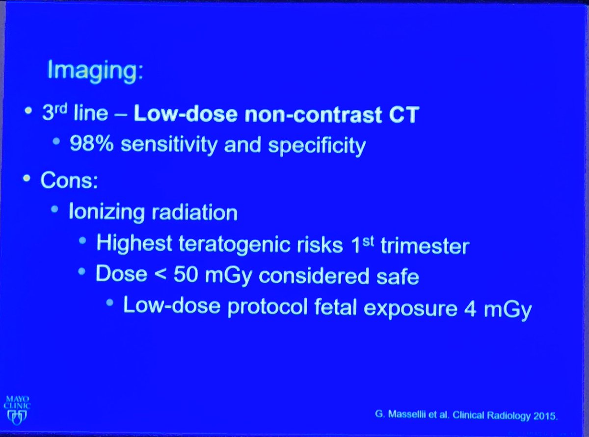 @KSternAZ @MayoUrology @MayoClinic with a superb summary of imaging modalities in a #pregnant patient with an obstructing #kidneystone #nephrolithiasis #flankpain #urology #SUFU20 @sufuorg @LeslieRickeyMD