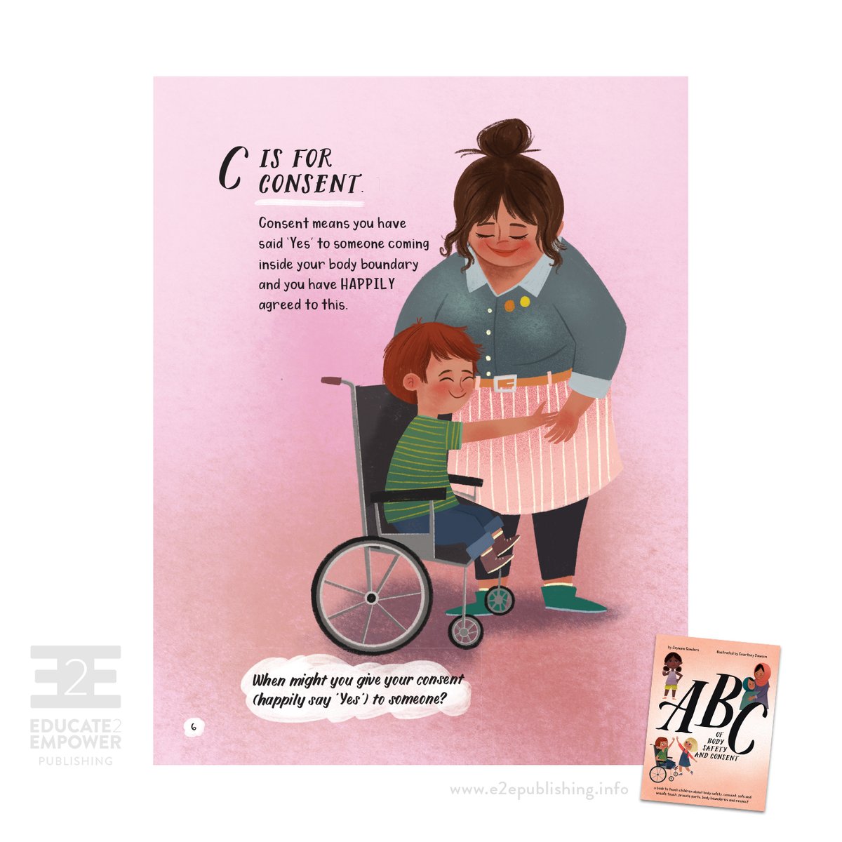 From our latest book written by Jayneen Sanders, imparting vital messages to help keep children safe! 
📙 ABC of Body Safety and Consent 
#educate2empower #childrensbook #newbook #kidsbook #kidlitart #bodysafety #consent #abc #parenting #teaching #safety #childabuseprevention