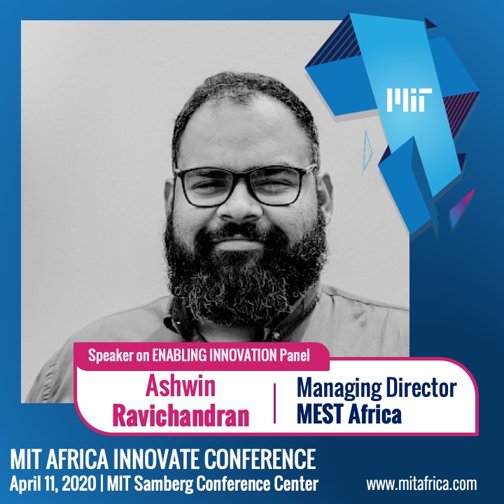We are excited to announce our first featured speaker. This year we will be joined by <a href="/ashwin107/">Ashwin Ravichandran</a> who serves as the Incubator Manager for <a href="/MESTAfrica/">MEST Africa</a> Accra and Director of Portfolio Support and Country Director of Ghana. Read more here: mailchi.mp/efbd60e66b4d/m… #MITAIC2020
