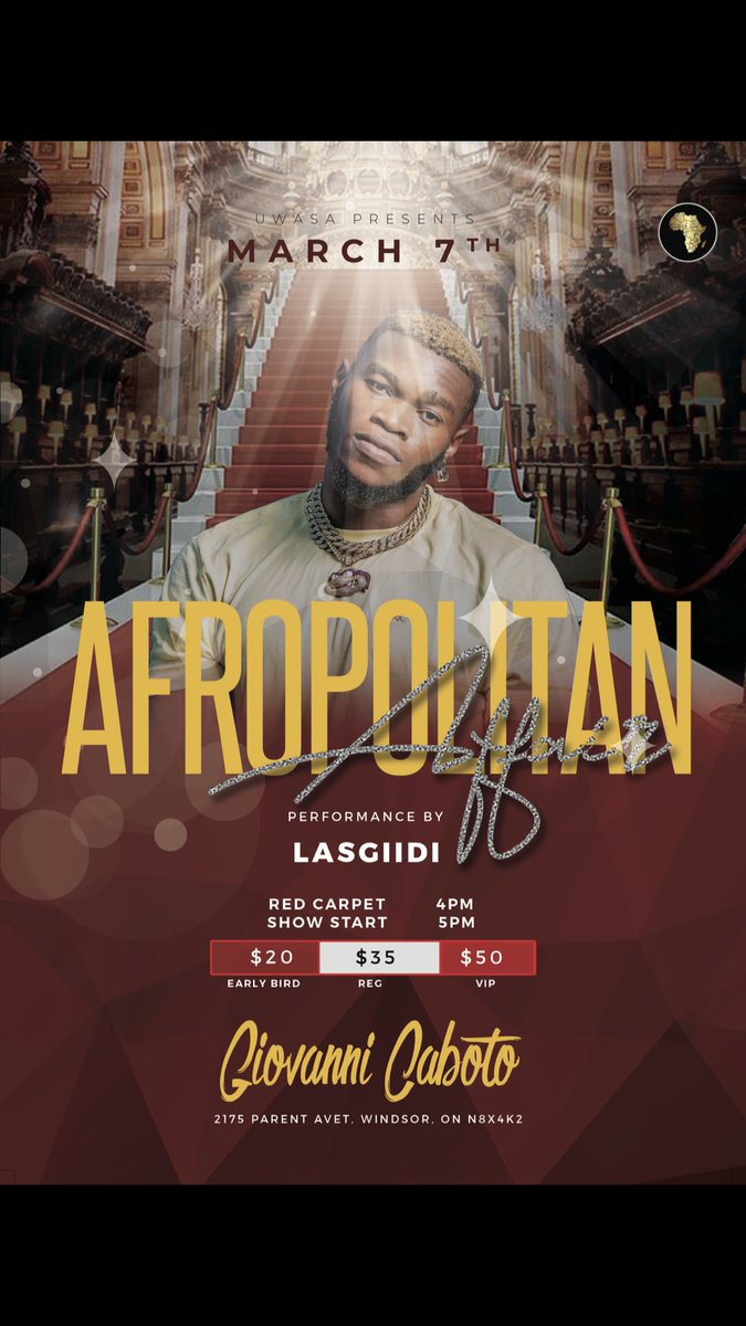 UWinasa's tweet photo. Our most anticipated event is almost here! UWASA presents to you Afropolitan Affair. Early bird is sold out , hurry up and get your tickets ! https://t.co/YoZywfyhQY