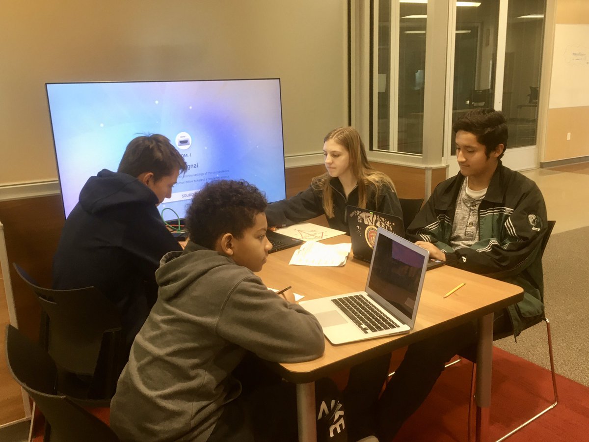 Using collaboration stations to project geometry for peer coaching problem solving #1LISD #DLDay #Good2Great