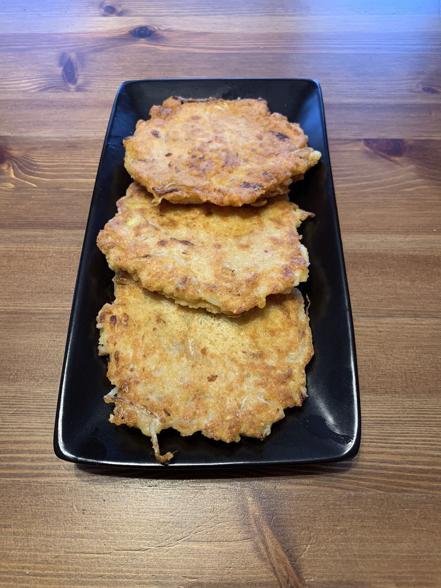 Inspired by <a href="/KimsConvenience/">Kim's Convenience</a> - making bindaettok tonight! Just like Janet, I even remember to squeeze the bean sprouts ...