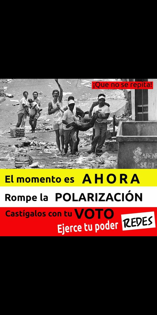 Redesaragua1's tweet photo. No necesitamos volver a pasar por esto
"Las guarimbas" "la salida" y el "ahora sí" de Guaido solo nos llevan a una escenario de violencia y caos necesario para asumir el poder y tomar la medidas más reaccionarias contra el pueblo
#CastigalosConTuVoto
@juanbarretoc https://t.co/H5r7LgNkpn