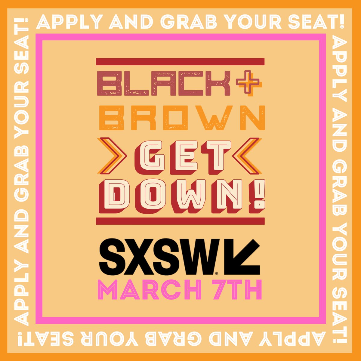 Join us at SXSW EDU on March 7th. Immediately after our panel, we will have SXSW’s very first #BlackAndBrownGetDown!  Space is limited to 50 people. Apply for a seat at forms.gle/WtqxreV4i3W4Jq… by Thursday, March 5th! Location to be announced!