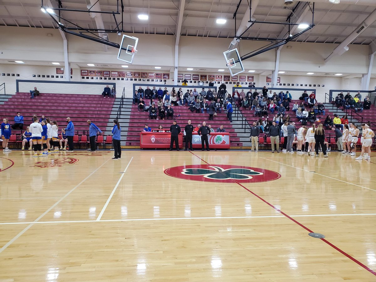 BWoznicki's tweet photo. Courtside at the Sullivan Center with @sandibrown42 for D1 District Semifinal Action. First up @LadyKats_Hoops (14-10) vs. @SUA_basketball (13-9). https://t.co/fk0kj4aqd4