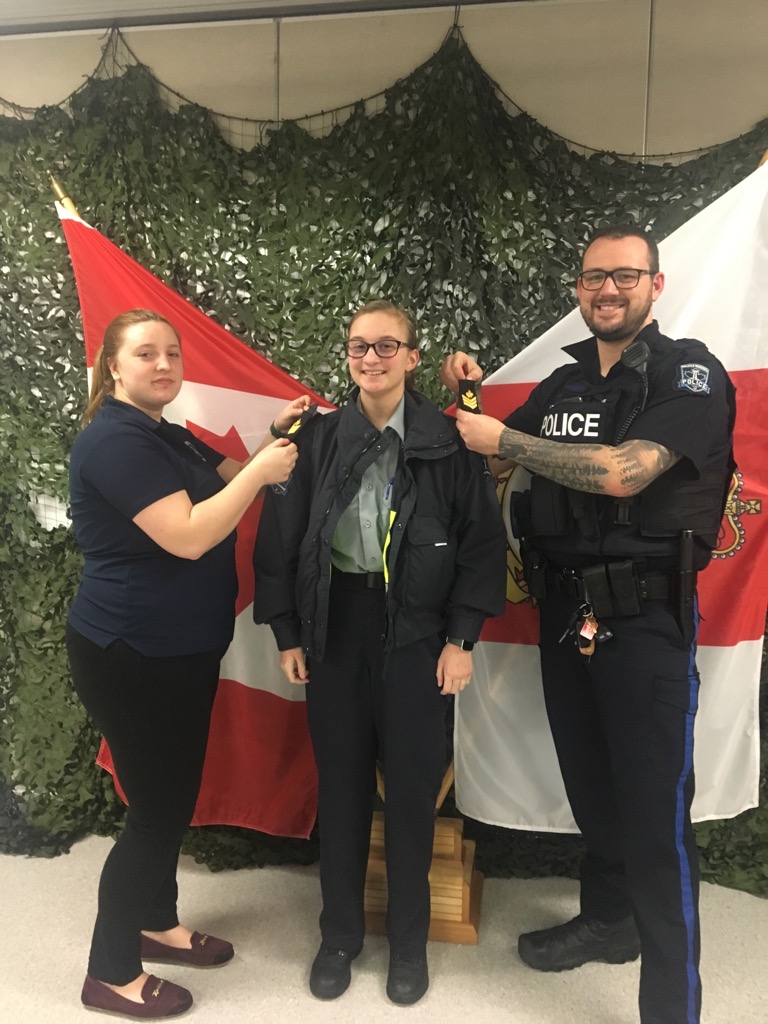 The youth program is happy to present cadet Conohan with her brand new rank of sergeant! Congradulations on all the hard work, well deserved!
