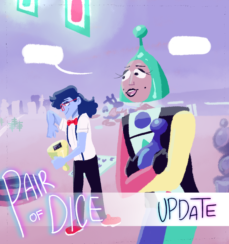 pairofdicecomic's tweet photo. Aaand we're off!!! Check out the newest Pair of Dice update today! https://t.co/99nxA3fKn5 #webcomic https://t.co/Ie9lHfXq1R
