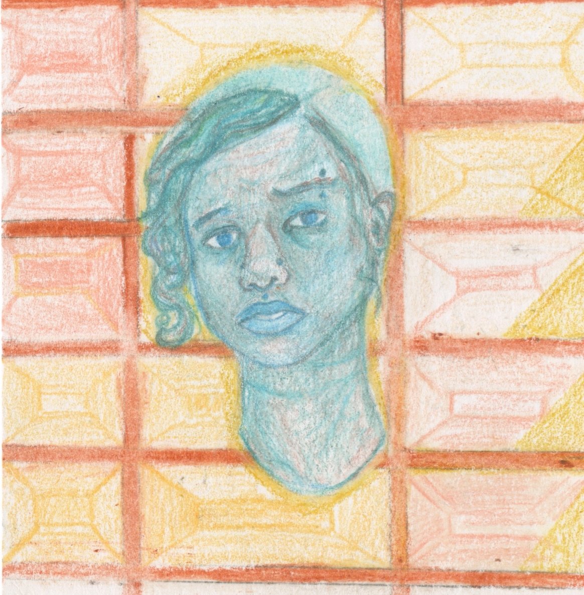 heidieggerr's tweet image. Here&apos;s my first ever sketchbox  sketch. I decided to support my own art journey a little bit and the very nice supplies were worth it. 
Experimenting &amp;amp; thinking about self portraiture, mental illness, and physiognomy of chronic pain l8ly
#SketchboxMARCH