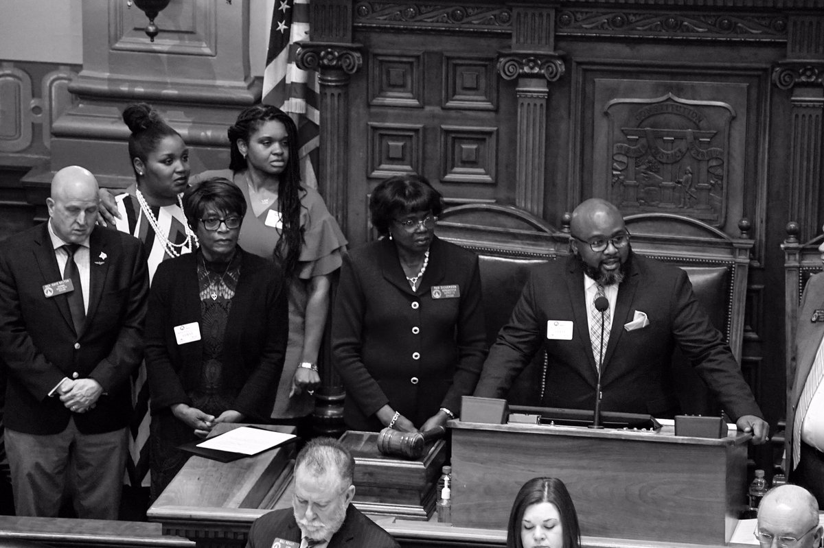 SBCGROWTH's tweet photo. It was a great honor today to witness the Georgia House of Representatives honoring the life and legacy our beloved “Deacon Almon Turner” with a resolution presented to his family. #GAstatecapitol #Resolution https://t.co/LCXROGPPjG