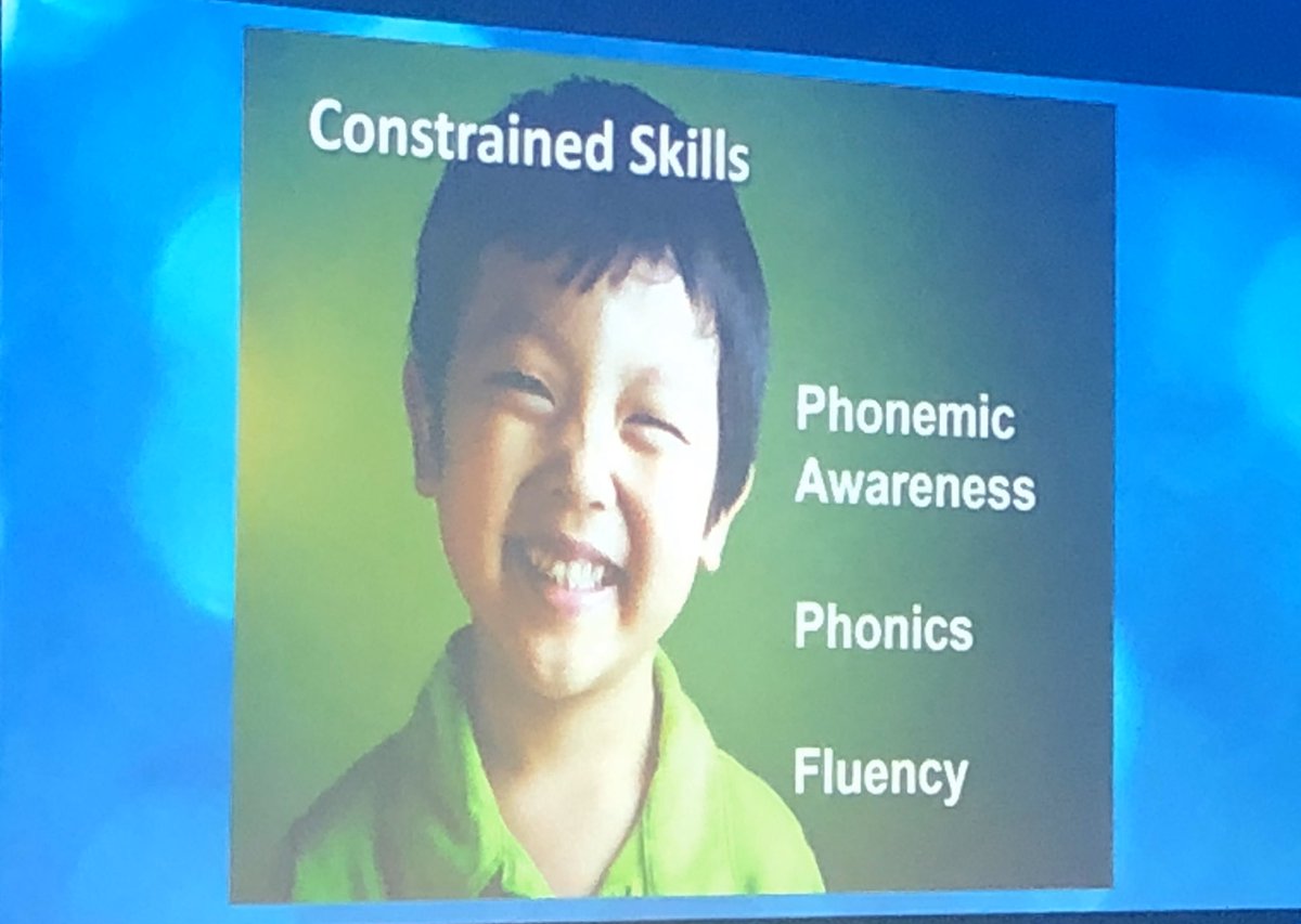 hazeyrobo's tweet photo. Constrained vs Unconstrained literacy skills develop independently of each other #litsummit20 #nancyfrey https://t.co/N9zKy1C7e1