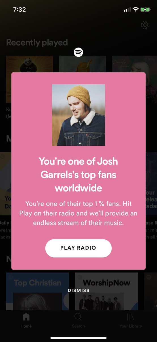 Hey <a href="/JoshGarrels/">Josh Garrels</a> , I can’t wait to see you play at <a href="/tayloru/">Taylor University</a> tonight! 

I’m kind of a big fan.