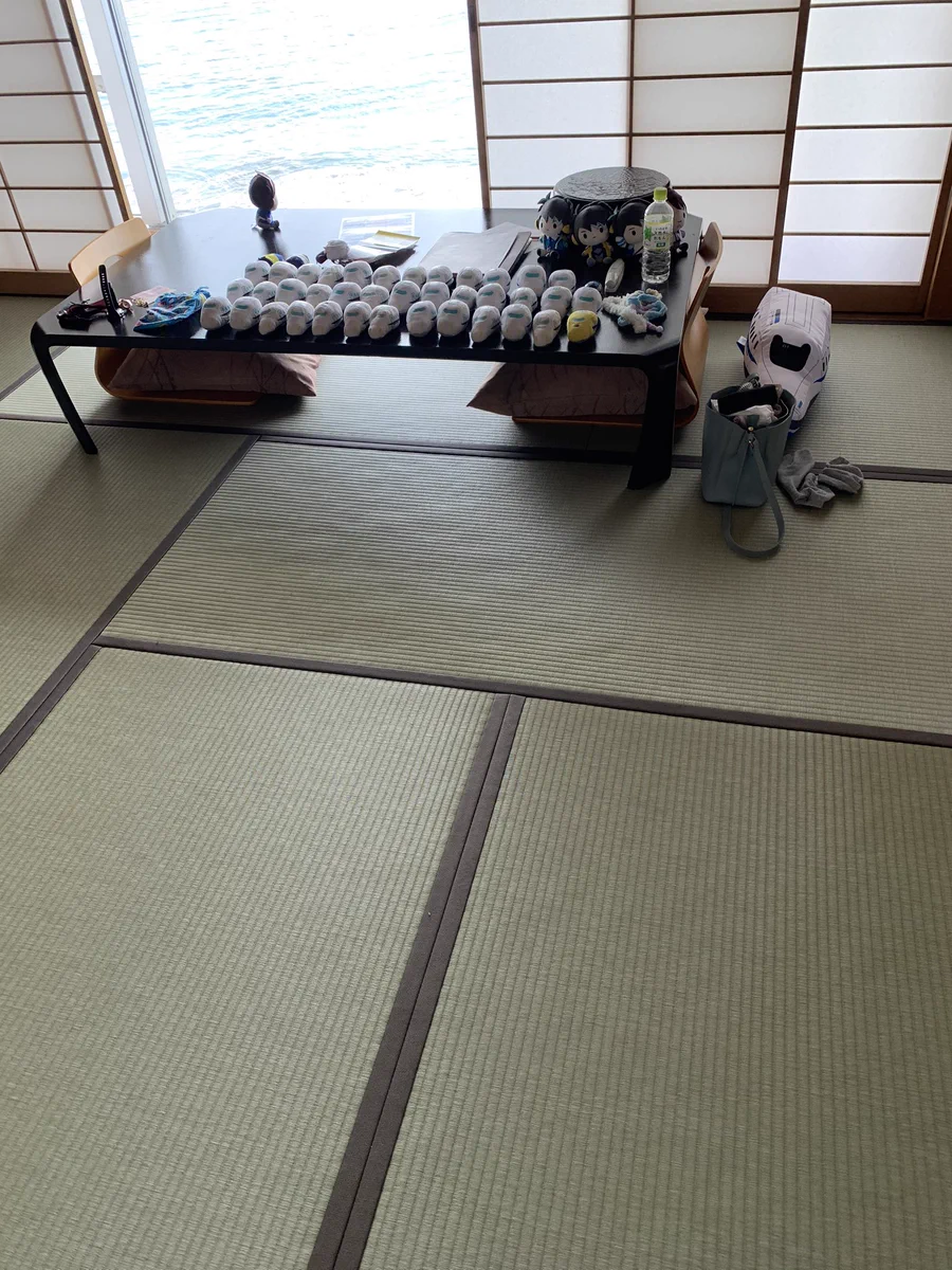 食事中に布団が片付けらることを知らなかった結果wwwこんなことにwww