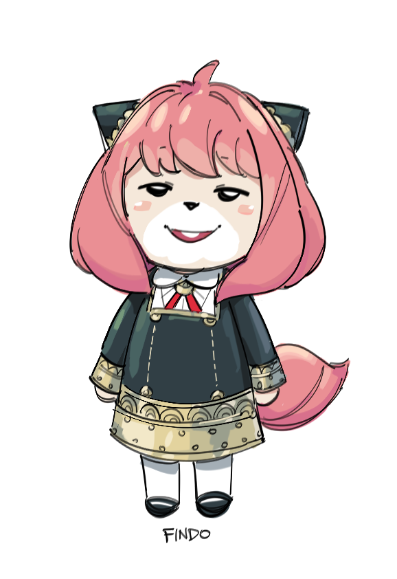Animalcrossing Spy Family Findoのイラスト