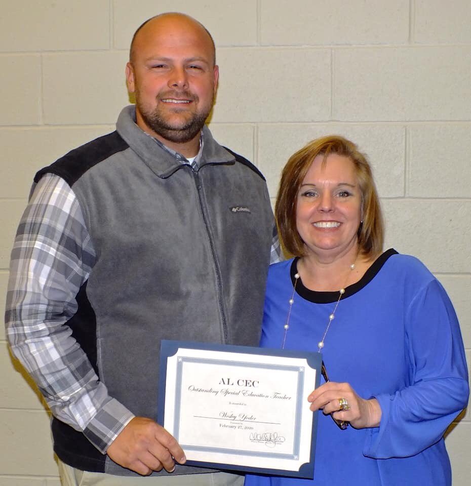 Talladega Co Schools (@tcboe) on Twitter photo Congratulations to <a href="/wyoder0/">Wesley Yoder</a> for receiving the AL CEC Outstanding General Education Teacher Award! #LeadingtheWay Congratulations to <a href="/wyoder0/">Wesley Yoder</a> for receiving the AL CEC Outstanding General Education Teacher Award! #LeadingtheWay