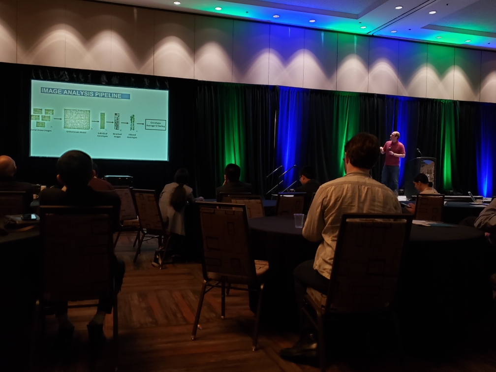 Eric Rodene -- one of our collaborators in the <a href="/JinliangYang/">Jinliang Yang</a> lab -- using UAV data to quantifying phenotypic plasticity in response to nitrogen deficit stress in aa maize association mapping panel. Thank you Brandi Sigmon for the photos! #Phenome2020