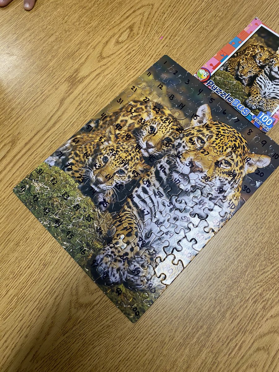 mrscoddsclass's tweet photo. Fun &amp; math practice! #STEMbin #dollartree puzzle #teamAult #iteachsecond #iteachmath https://t.co/fqGUY1mSSW
