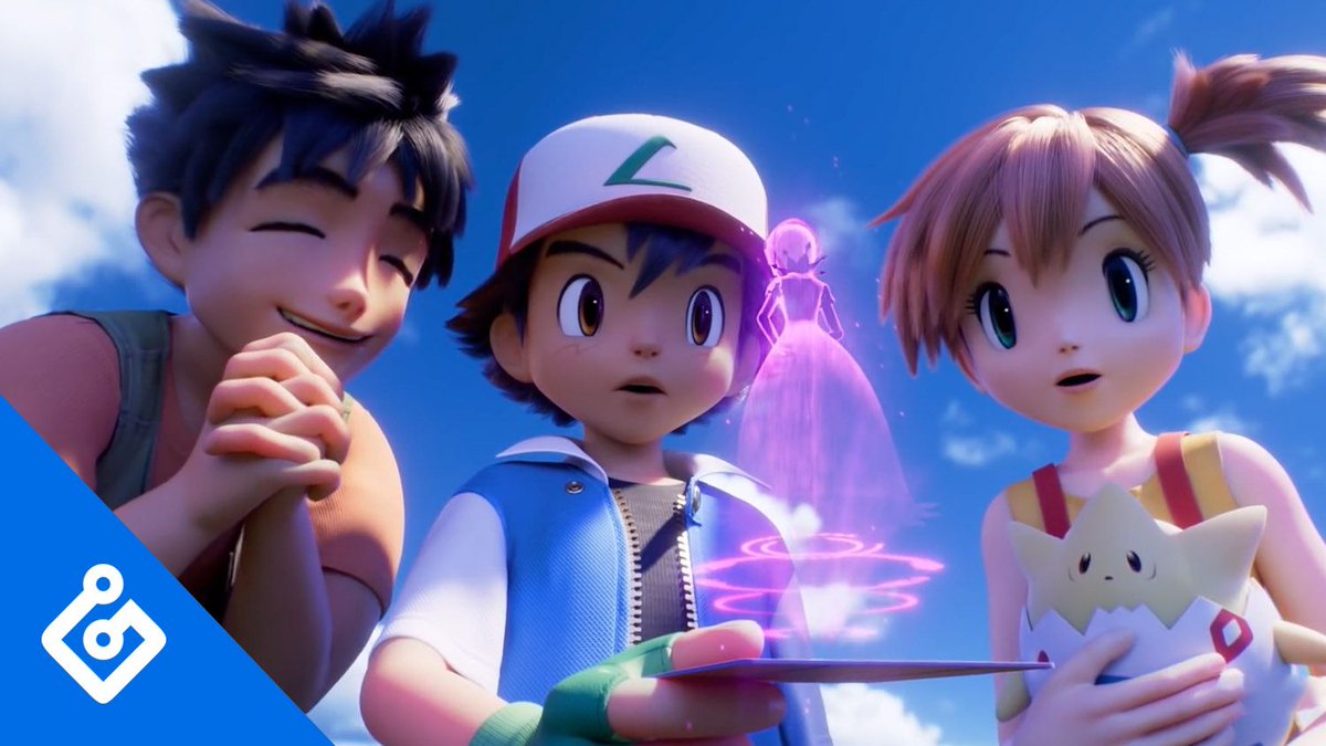 gameinformer's tweet photo. Surprise! We recorded a commentary track for the remake of the first Pokémon movie, which dropped on Netflix today. You can listen here and watch along at home: https://t.co/irnIpBU7No https://t.co/1ZcOGMi3HW