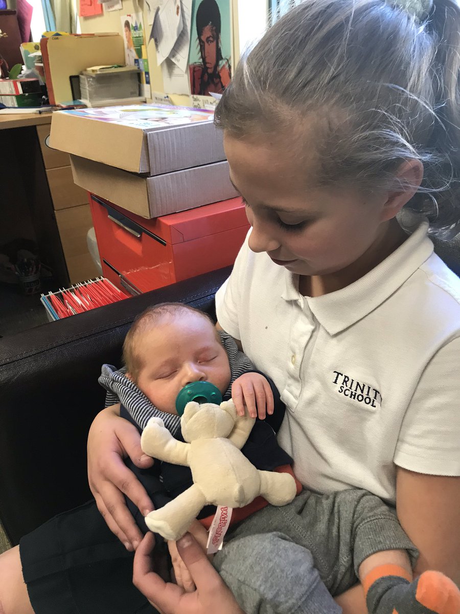 Hester4th's tweet image. Jackson came in to meet his 4th grade friend today #trinitylearns