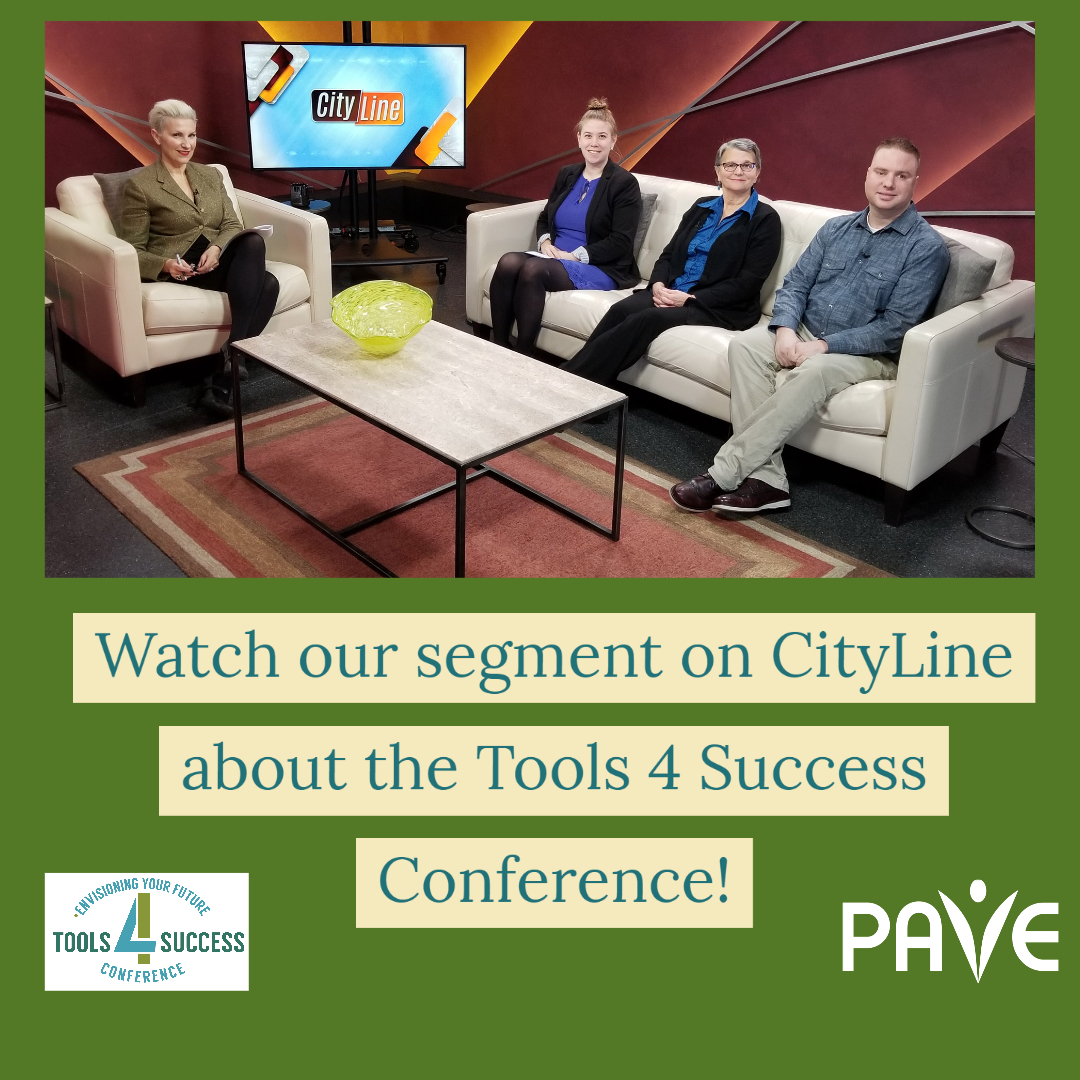 PAVE_org's tweet image. Watch our segment on CityLine about the Tools 4 Success Conference! ow.ly/MRLV50yy3ns #Tools4SuccessConference