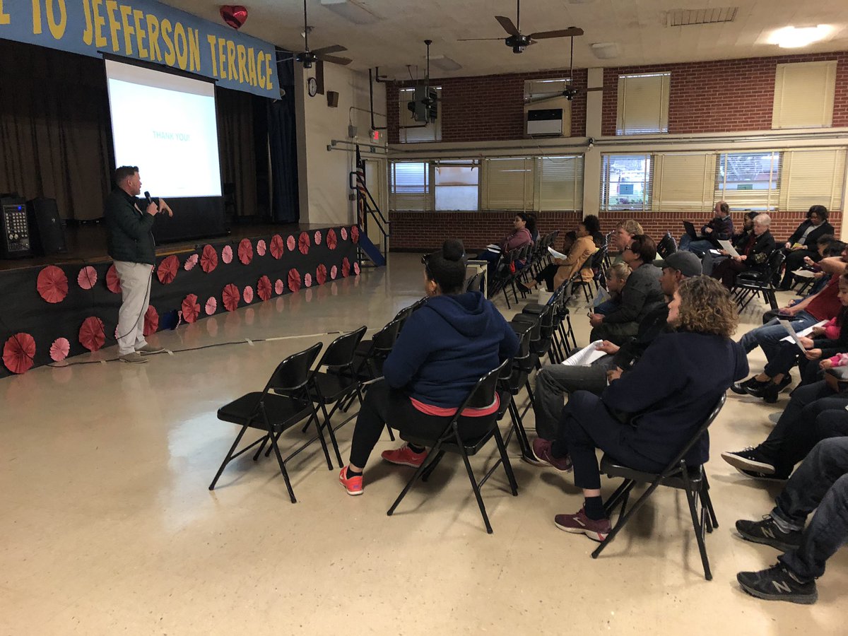 Associate Superintendent Adam Smith and Jefferson Terrace Principal Zane Whittington address the community about the state-of-the-art school set to open this August! <a href="/terrace_school/">Jefferson Terrace Academy</a> #chooseebr #weareebr