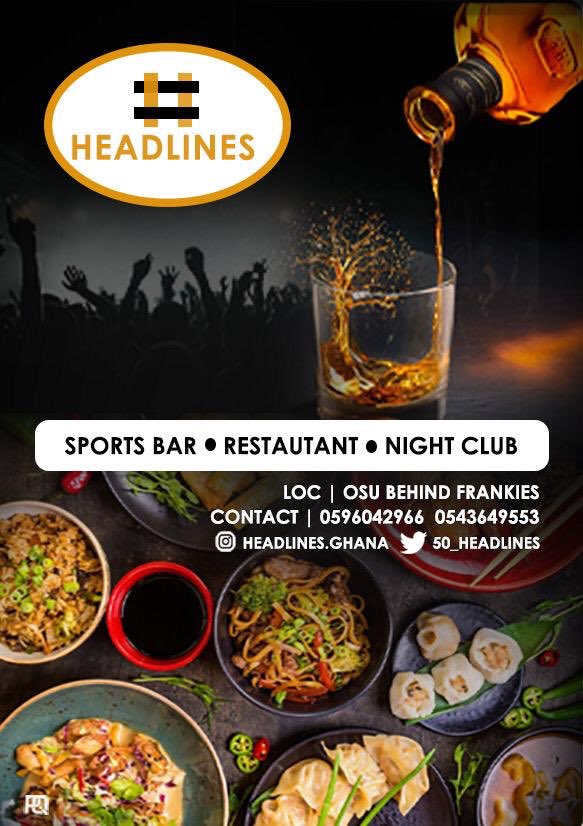 50_headlines's tweet photo. GOT YOU SORTED FOR ALL YOUR SPORTS FIXTURES, AN ULTRA MODERN RESTAURANT WITH TASTY MEALS, A POWER PACKED NIGHT CLUB WITH SOOTHING MUSIC AND A SHISHA SMOKING SPOT UNDER ONE ROOF.. LOCATE #HEADLINES BEHIND FRANKIES OSU ON THE OXFORD STREETS https://t.co/tlBS3I5yoR